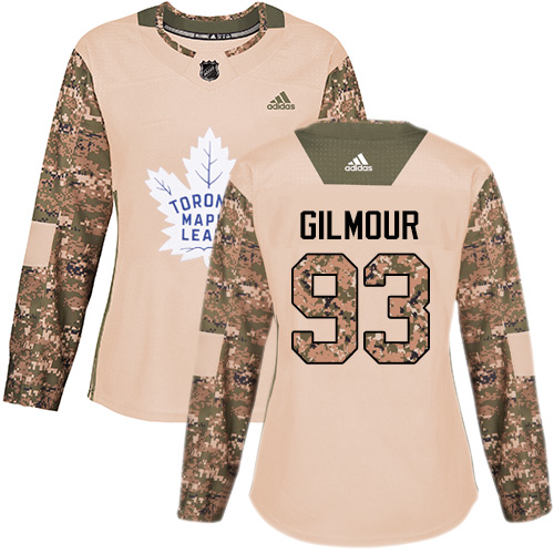Adidas Maple Leafs #93 Doug Gilmour Camo Authentic Veterans Day Women's Stitched NHL Jersey
